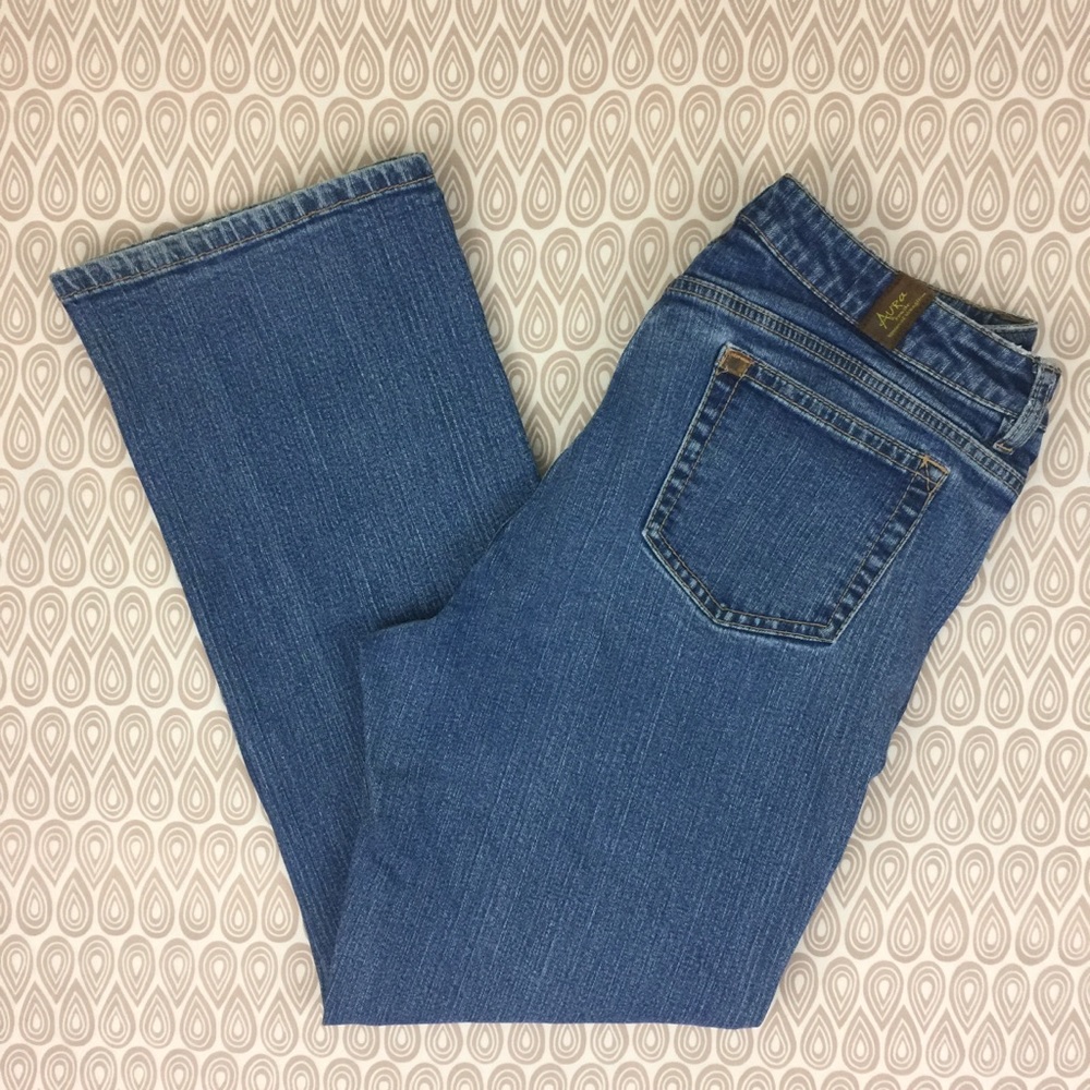 Aura Jeans By Wrangler Womans Bootcut Size 14R E54